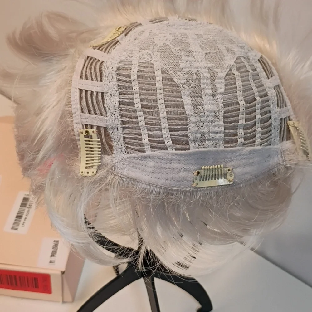 Hair Topper for‎ Women with Thinning Hair Loss Lightweight Silver White